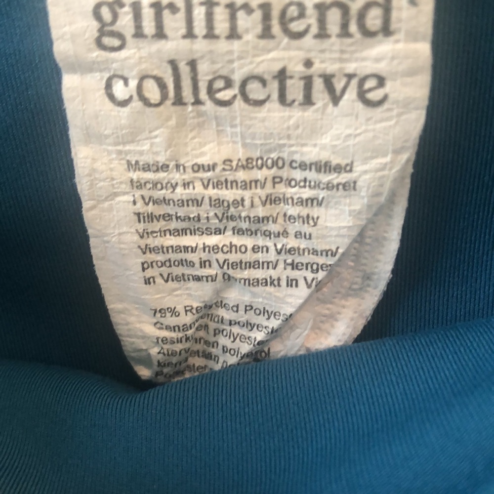 Girlfriend Collective Leggings aqua Turquoise teal color - Picture 4 of 13